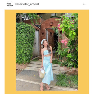 vasevictor_official เกาะอก+เดรสผ้าลินินเกรดพรีเมียม สินค้ามือ2