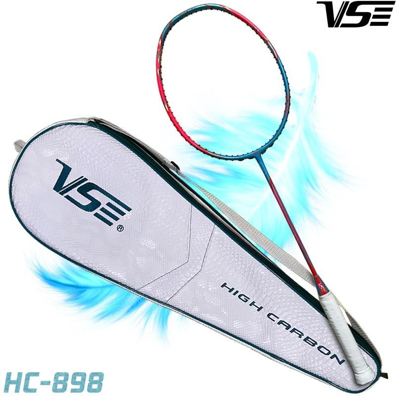 ไม้แบดมินตัน HIGH CARBON 898 น้ำหนักเบา 7U แถมเอ็น+กริ๊ป VS (HC-898)