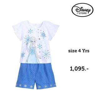 ชุดเด็กเอลซ่า งานแท้จาก🇺🇸🇺🇸🇺🇸  : Disney store Elsa Shirt and Shorts Set