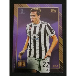 การ์ดฟุตบอล TOPPS GOLD 2021 UEFA CHAMPIONS LEAGUE SOCCER CARD