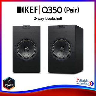 KEF Q350 (PAIR) Bookshelf Speaker ลําโพงบุ๊คเชลล์ ขนาด 6.5 นิ้ว 2 ทาง 120 วัตต์ รับประกันศูนย์ไทย 1 ปี (ราคาต่อคู่)