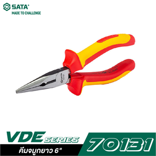 SATA 70131 VDE คีมจมูกยาว 6 นิ้ว