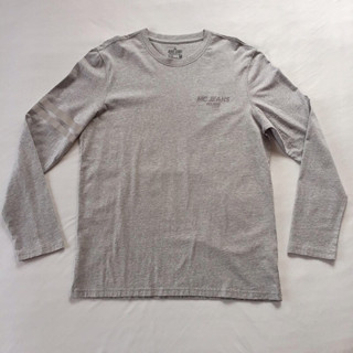 Mc Biker Series เสื้อยืด คอกลม แขนยาว สีเทา