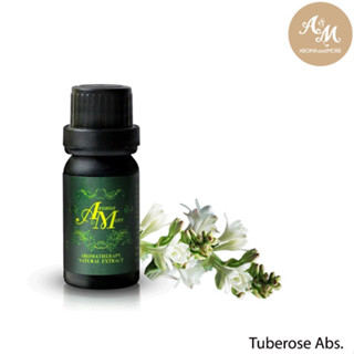 Aroma&amp;More Tuberose Absolute น้ำมันหอมระเหยทิวบ์โรส แอปโซลูท(ดอกซอนกลิ่น)100% Pure, India  5/10/30ML