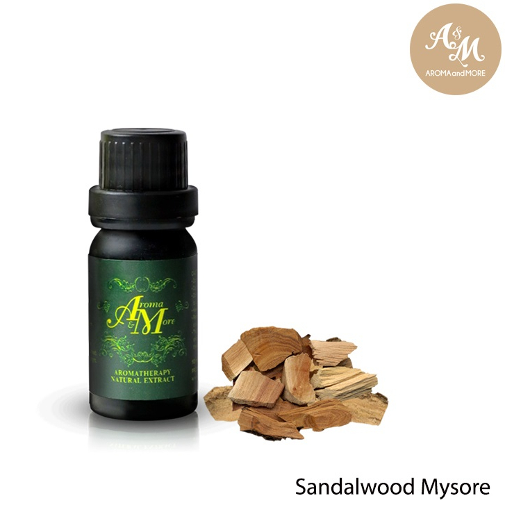 Aroma&More Sandalwood Essential oil Mysore India 100% / น้ำมันหอมระเหยไม้จันทน์ 100% อินเดีย 5/10/30