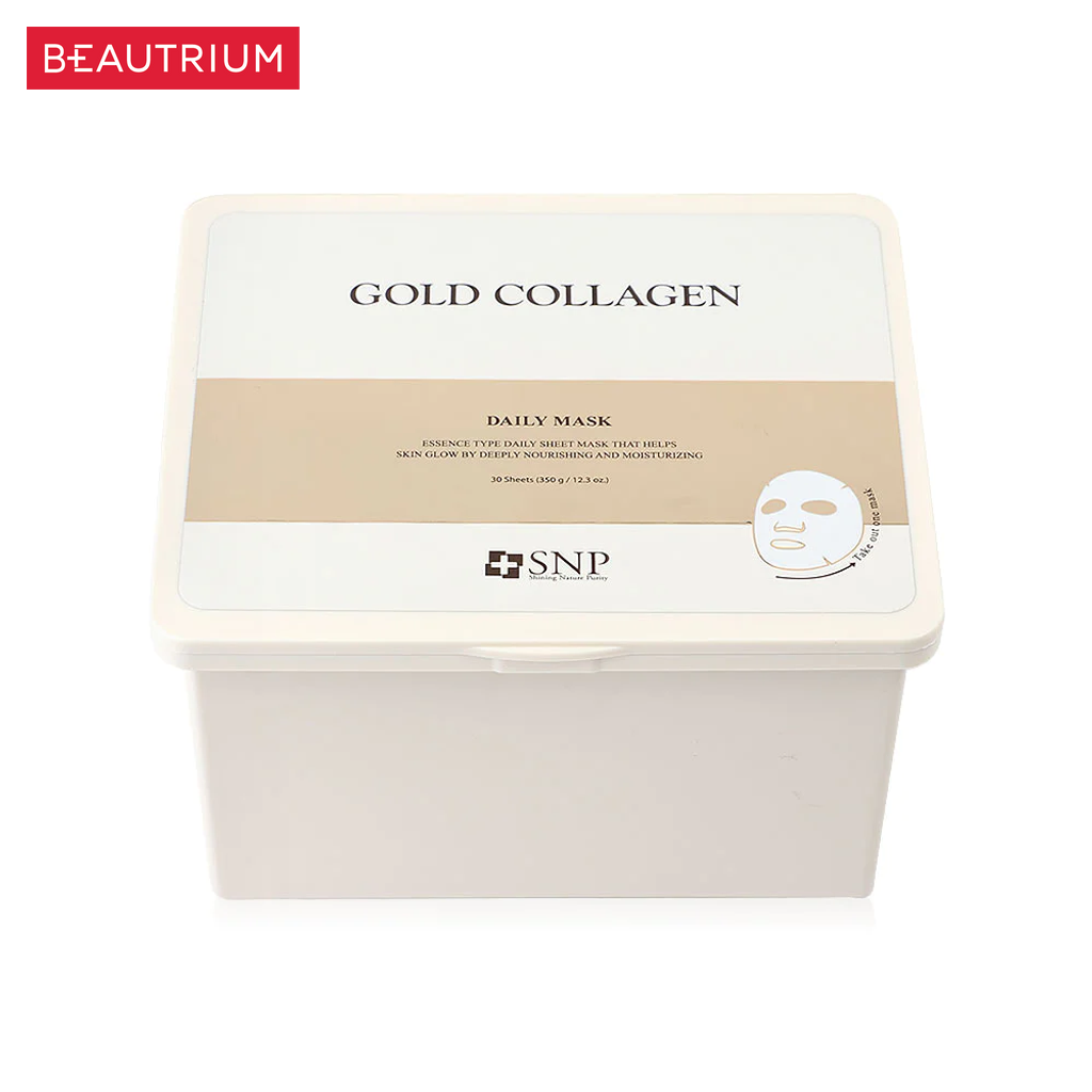 SNP Gold Collagen Daily Mask มาส์กแผ่น 30sheets — صورة 2