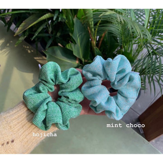 friyeykids hojicha x mintchoco (scrunchies)