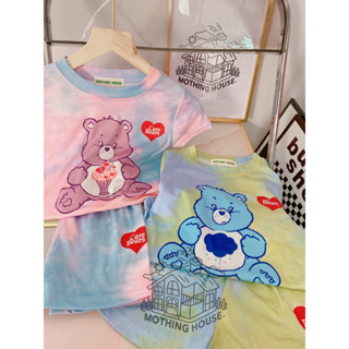 BB001 ชุดมัดย้อม ลายหมีแคร์แบร์ 🐳✨💦