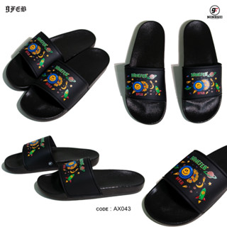 9FEB slide sandals รองเท้าแตะลาย space AX043