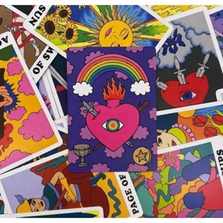 ไพ่ทาโรต์ ไพ่ยิปซี ไพ่ออราเคิล แท้ TAROT ORACLE CARDS : RAINBOW HEART TAROT DECK ของใหม่ ของแท้ 100%