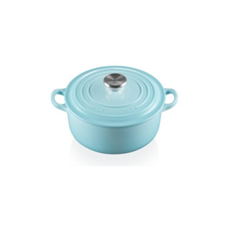 หม้อเหล็กทรงกลมสีฟ้า ROUND CASSEROLE 20CM PURIST BLUE