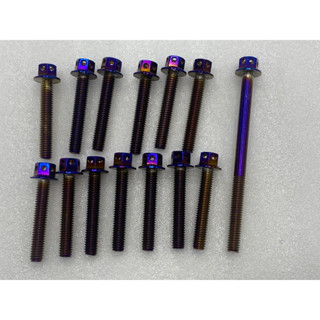 น็อตแคร้งเครื่อง ( เลส ) (หัวเจาะ) ZOOMER-X  สีน้ำเงิน(รหัส026153)
