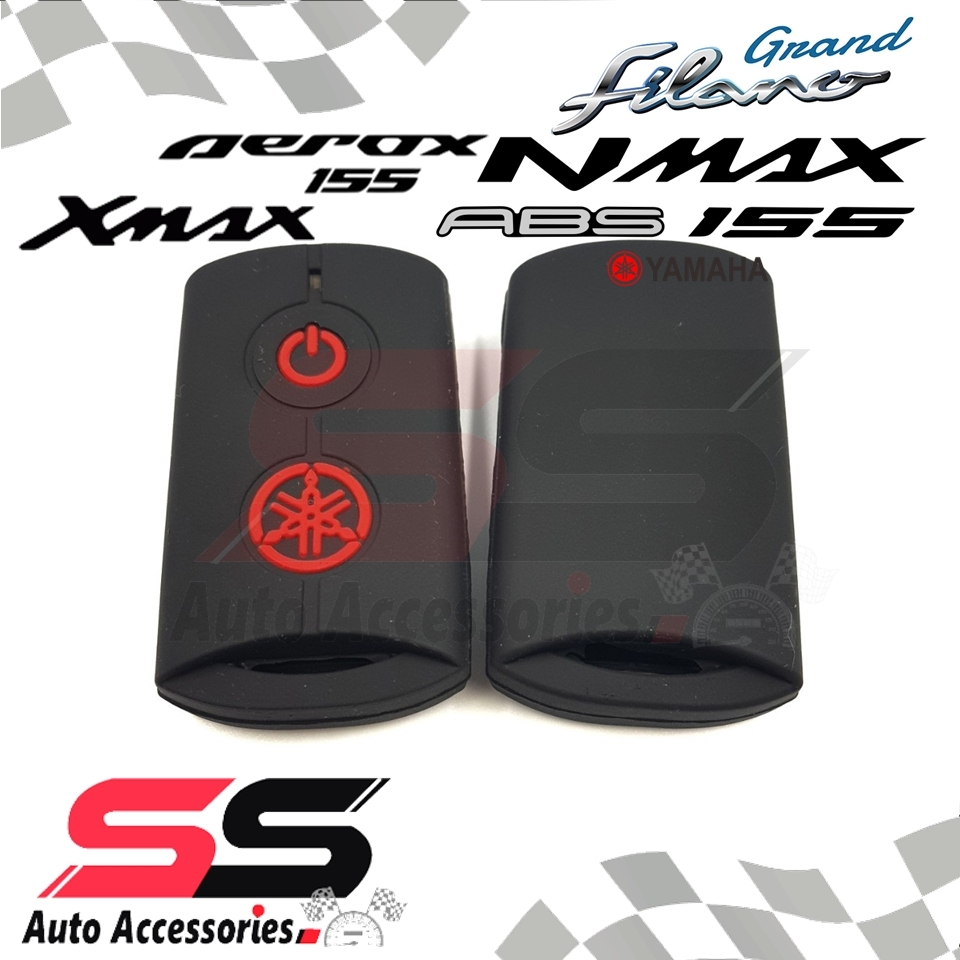 ซิลิโคนกุญแจรถยนต์ เคสกุญแจรถ ปลอกกุญแจ Yamaha N-max, X-max, Q-bin, Aerox, Grand Filano