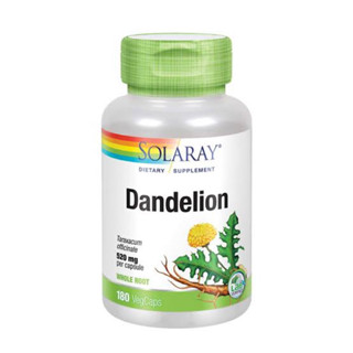 [ของแท้ ตรงปก] Solaray - Dandelion, 180 Capsules ดูแลสุขภาพตับ และไต