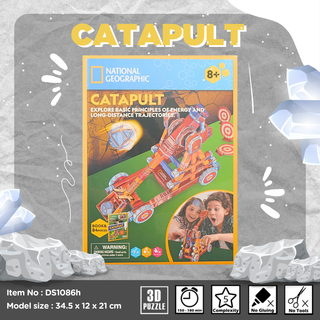 จิ๊กซอว์ 3 มิติ แคทะพัลต์ Slingshot Catapults  DS1086 แบรนด์ Cubicfun ของแท้100% สินค้าพร้อมส่ง