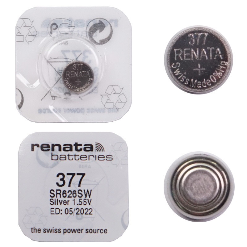 Renata 377 SR626SW 1.55V ของแท้ 1 ก้อน(ส่งด่วนรับสินค้าภายในวัน)