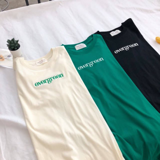 Sugarbeetshop | F110 evergreen 🤍 เสื้อโอเวอร์ไซต์ oversize เสื้อยืดผ้า cotton