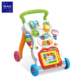 รถหัดเดินของลูกน้อย Baby Toys Learning Walker Music Stand Activity Panel Sit Play Center Toddler