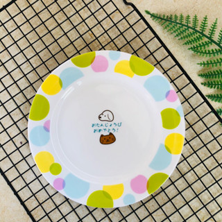 จานเค้กวันเกิดเซรามิคญี่ปุ่น Cake Plate จากร้าน GINZA Cozy Corner ลายน้องหมา น้องแมว มือสอง ราคาถูก