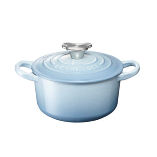 หม้อกลมเหล็กหล่อจุกรูปหมี ขนาด14cm สีฟ้า ROUND CASSEROLE 14CM COASTAL BLUE SS BEAR KNOB