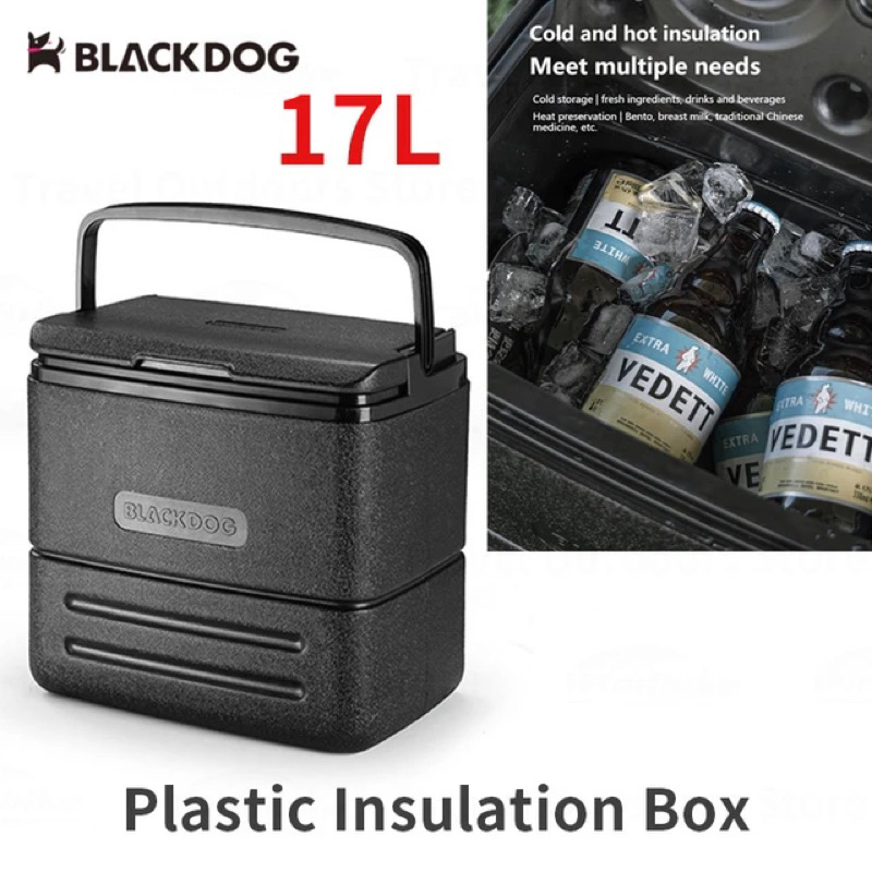 Blackdog กระติกน้ำแข็ง ถังน้ำแข็ง ถังแช่น้ำแข็ง Cooler Box Premium Grade ขนาด 17L