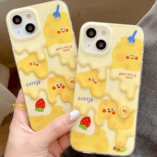 🎁ส่งของขวัญ🎁เคสไอโฟน สำหรับ 11 14 iPhone Case for 13 12 Pro Max น่ารัก ครีม ชีส กันกระแทก ป้องกันการระเบิด เคสนิ่ม เคสโท