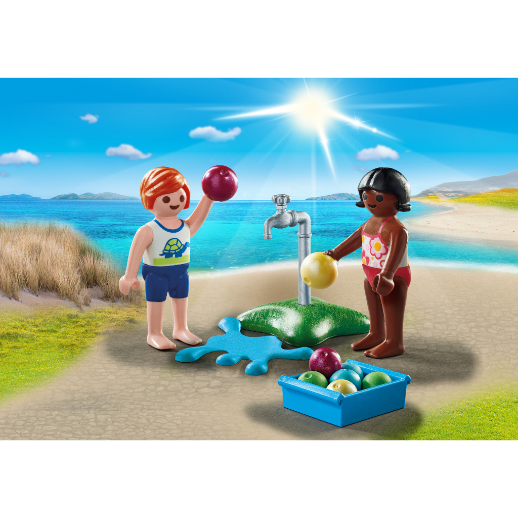 Playmobil 71166 Children with Water Balloons แอคชั่นฟิกเกอร์ สเปเชียล เด็กกับลูกโป่งน้ำ
