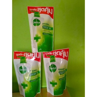 Dettol สุดคุ้ม พร้อมส่งเจลอาบน้ำสูตรสกินแคร์แอนตี้แบคทีเรีย ชนิดถุงเติม1ถุง