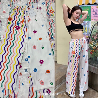 💫พร้อมส่ง💫Summer pant • กางเกงขายาว พิมพ์ ลวดลาย ชัดเจน ลายดอกไม้ น่ารักมากค่ะ เนื้อผ้าดีมีน้ำหนักทรงสวยมากๆคะ คอมเฟริม