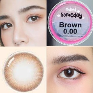 คอนแทคเลนส์ รุ่น Mini Someday by kitty kawaii สีเทา/ตาล Gray/Brown ค่าสายตาปกติ (0.00)-(-6.00) เปลี่ยนแทน