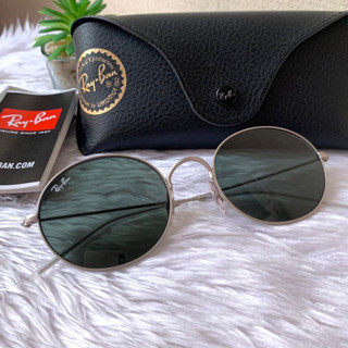 แว่นกันแดด แว่นตา ของแท้ หิ้วมาRay-Ban Sunglasses Beat RB3594 911671 Silver Dark Green ขนาดเลนส์ 53 มม.