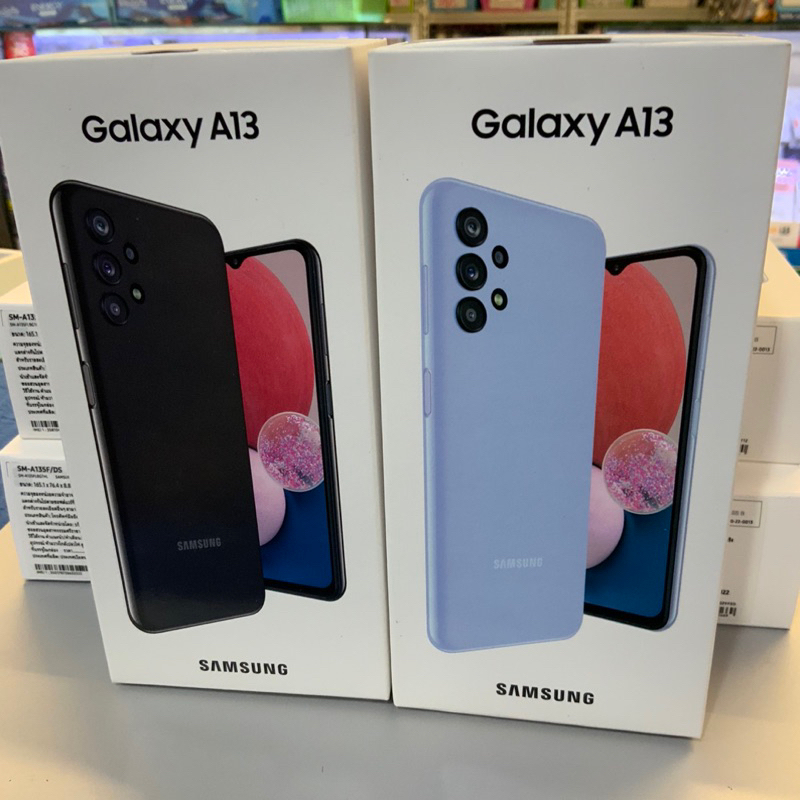 กล่องแท้ มือสอง ของ samsung Galaxy A13 ไว้สำหรับ โชว์หน้าร้านมือถือ หรือประกอบการขาย