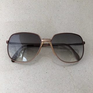 แว่นกันแดดวินเทจแท้ Rodenstock : Copper Square Aviator , Vintage Sunglasses