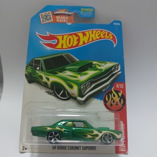 รถเหล็ก Hotwheels 69 DODGE CORONET SUPEEBEE (ib40)