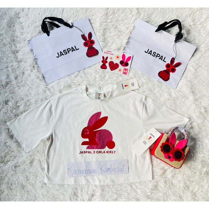 Jaspal X Orla Kiely set เสื้อยืด sz.XS อก-36