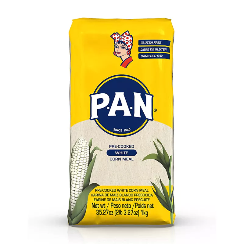 ป้าน แป้งข้าวโพด 1 กิโลกรัม - PAN Corn flour 1kg pre cooked white corn meal