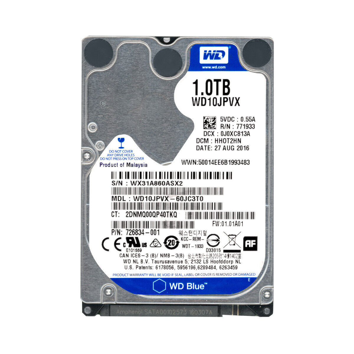 Harddisk Notebook WD Blue 1 TB