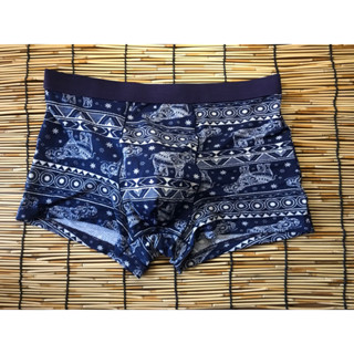 Boxer ลายช้างนอดนิยม size L เอว 32-34นิ้ว (Noซัก)🔰สีอาจแตกต่างจากของจริงเล็กน้อย เนือ่งจากปัจจัยของแสงครับ