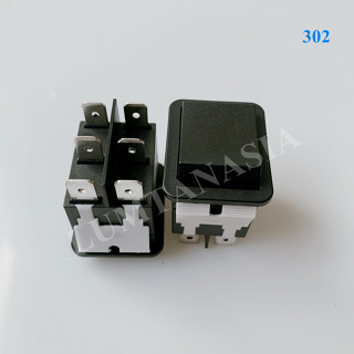 SWITCH ROCKER DPDT ON-OFF-ON สำหรับอบผ้า   (LTA00327)