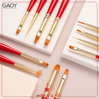 รุ่นใหม่ ยกเซ็ต 12 ชิ้น พร้อมส่งในไทย พู่กันเพ้นท์เล็บอย่างดี NEW GAOY Nail Art Brush พู่กันเพ้นท์เล็บ ต่อเล็บ ต่ออะคลิล