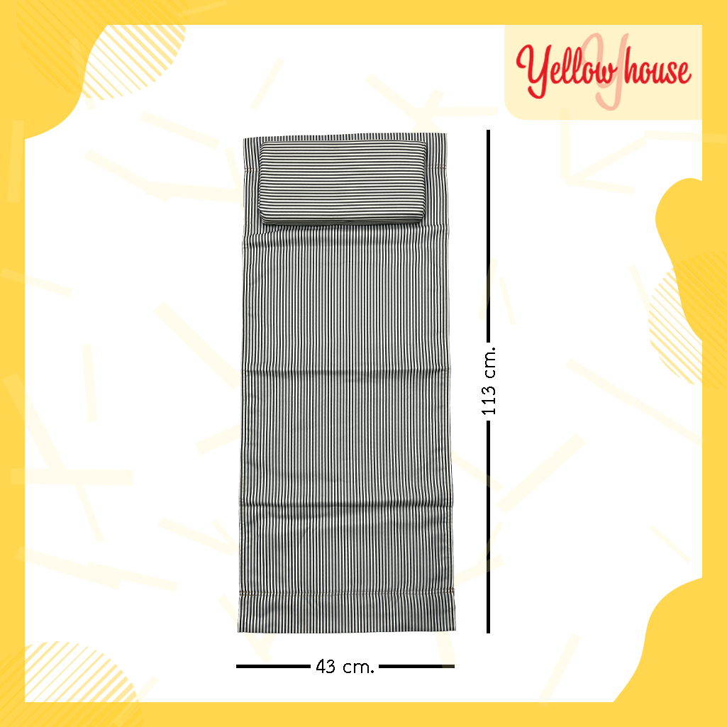 YellowHouse ผ้า อะไหล่เตียง สำหรับเปลปิคนิค เตียงชายหาด เก้าอี้ปรับนอน พร้อมหมอน