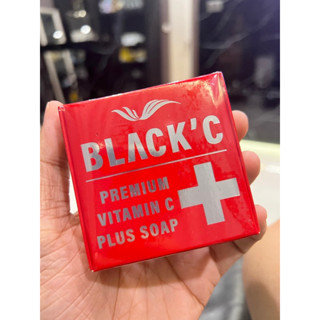 สบู่ชาโคลผสม วิตามินซี  Black C  + Vitamin C Facial Soap