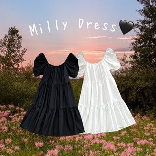 พร้อมส่ง Milly dress เดรสคุณหนู แขนตุ๊กตา ใส่ไปทะเล ไปงานหรู ไปคาเฟ่เก๋ๆ น่ารักๆ