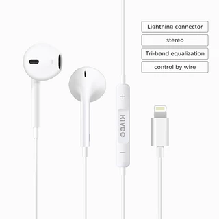KIVEE หูฟัง i7-i14 หูฟังมีสาย ของแท้100% พร้อมไมโครโฟน earphone for ios