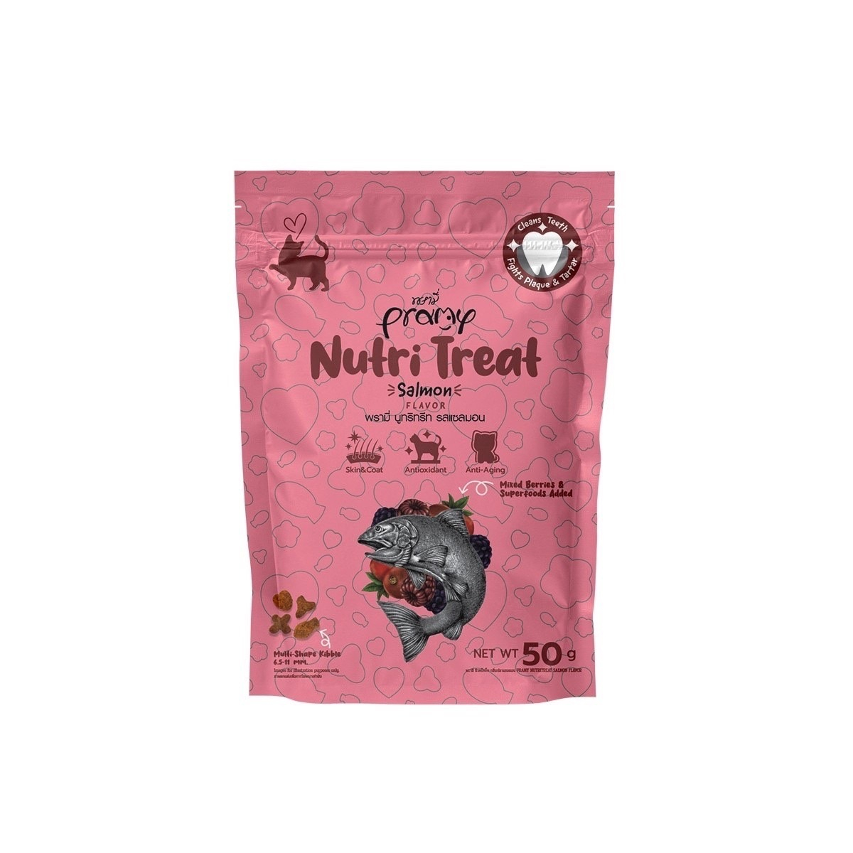 Pramy Nutri-Treat พรามี่ ขนมขัดฟันแมวหลากหลายรสชาติ ขนาด 50g ราคา ถูกที่สุด ดีลบีเคเค แกลเลอรีภาพที่ 9