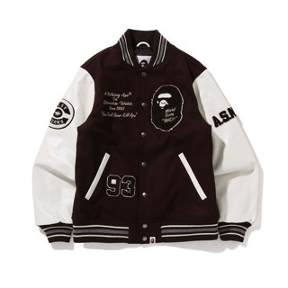 BAPE patch stitching baseball uniform jacket