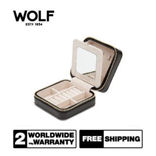 กล่องเครื่องประดับ WOLF1834 รุ่น CAROLINE ZIP TRAVEL CASE (BLACK)