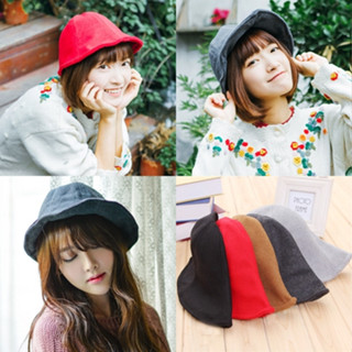 Bucket_สีล้วน Cap_Hat หมวกบักเก็ต พร้อมส่ง