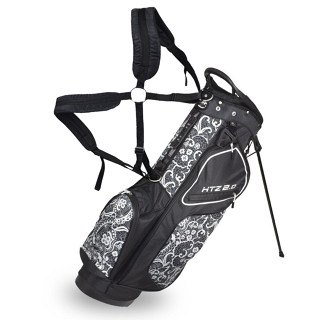 ถุงกอล์ฟ Graphite Friendly Dual Strap HTZ 2.0 Ladies Stand Bag Hot Z Golf 2.0 Lace Stand bag Black/White