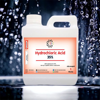 5008/HCL กรดเกลือ เข้มข้น 35% ไฮโดรคลอริกแอซิด HCL Hydrochloric Acid 35% ขนาด 1 กก.